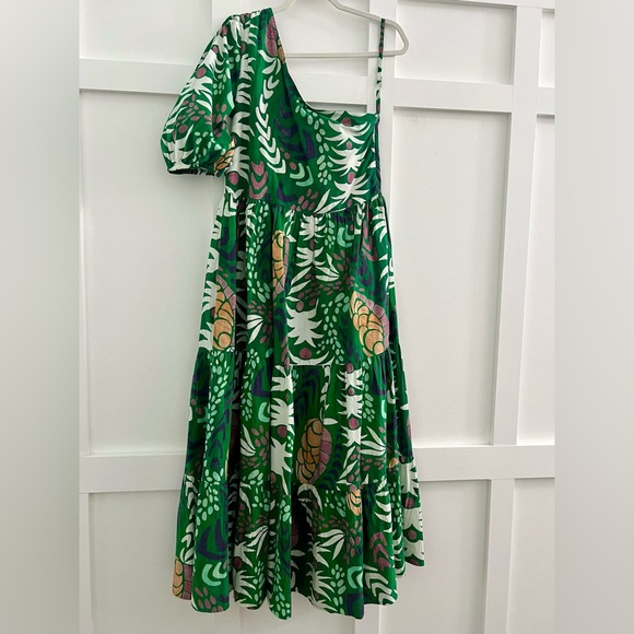 Oliphant Dresses & Skirts - Oliphant One Shoulder Maxi Dress M Green
